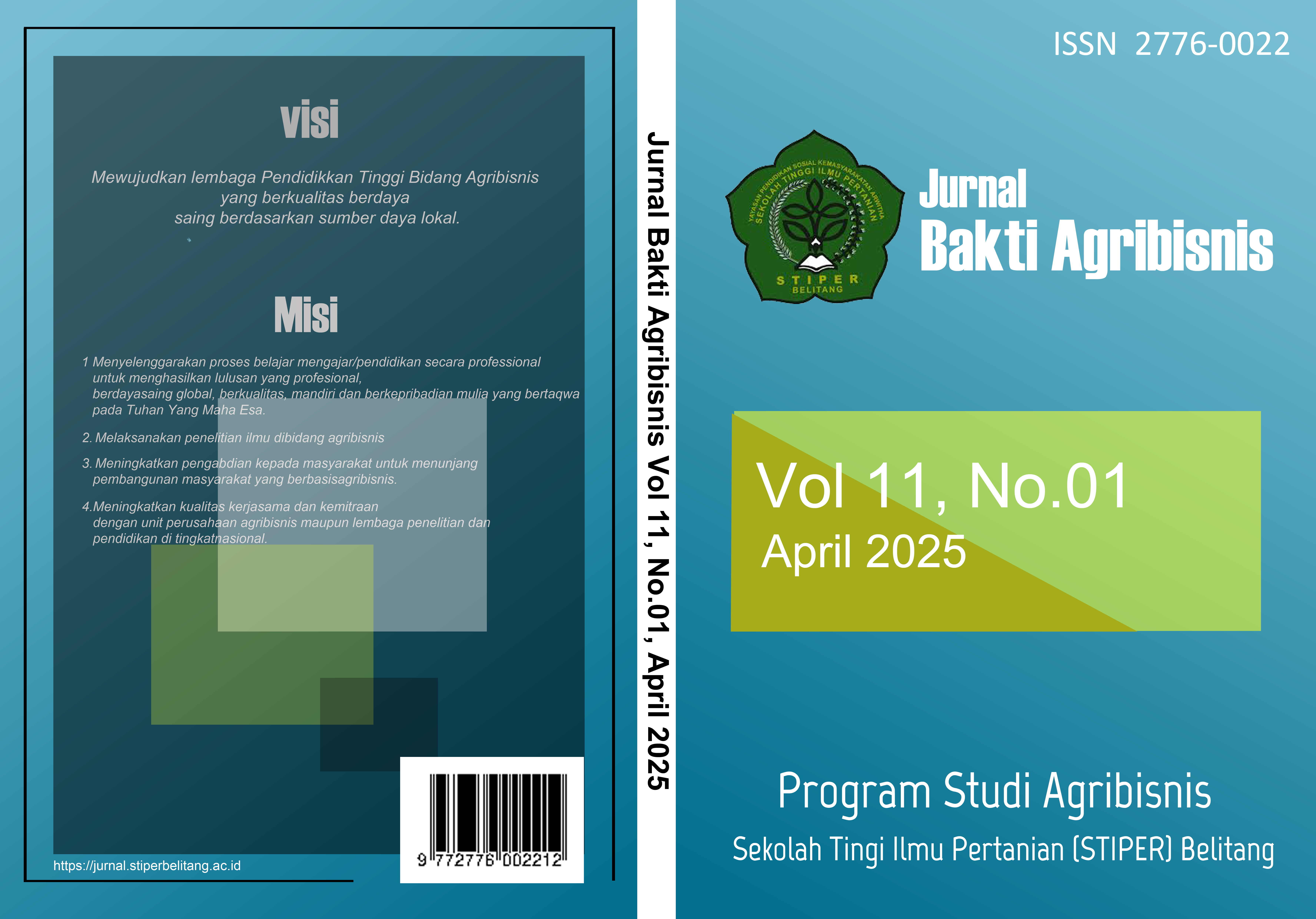 					Lihat Vol 1 No 01 (2026): Strategi Pengembangan Ternak Sapi Potong Di Kabupaten OKU Timur Provinsi Sumatera Selatan
				